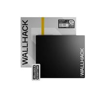 Wallhack SP-004A Mousepad da gaming in vetro - Superficie micro-incisa di 4ª generazione, scorrimento ultra-rapido con potere di arresto, vetro temperato, resistente e portatile, 390×450 mm | Nero