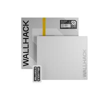 Wallhack SP-004A Mousepad da gaming in vetro - Superficie micro-incisa di 4ª generazione, scorrimento ultra-rapido con potere di arresto, vetro temperato, resistente e portatile, 390×450 mm | Bianco
