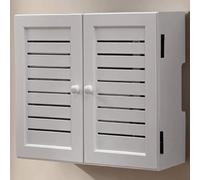 WallMountedRouter Cabinet Storagefor Wireless Router soluzione di gestione dei cavi (bianco 36 cm/14,1 in) Massimizza lo spazio e riduce l'ingombro