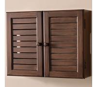 WallMountedRouter Cabinet WLAN Storagewith Cable Management Router Shelf (noce 47 cm/18,5 in) per casa e ufficio