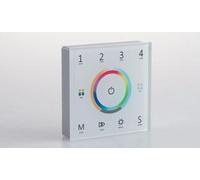WALLPAD RF 2,4G CONTROLLO RGB E RGBW E RGB+CCT 4 ZONE 5 CANALI 8,6X8,6X3,6CM