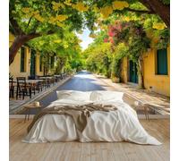 Wallpaper Carta Da Parati Murale Effetto 3D Strade Della Città Di Atene Grecia Fotomurali Sfondo Murale 200x140 cm Moderne Decorazione Soggiorno Camera De Letto Sala Ufficio, Verde