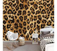 Wallpaper Carta Da Parati Murale Effetto Pelle Di Animale Leopardo 400 x 280 cm Fotomurali Sfondo Murale Animali Selvaggi Decorazione Soggiorno Camera De Letto Sala Ufficio