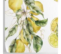 WALLPAPERS 4 BEGINNERS W4B Carta da Parati Limoni, Facile da Applicare, 8 Fogli 70 x 100 cm, Ideale per Pareti e Mobili, Adatta ad Ambienti Casalinghi o Professionali, Made in Italy