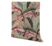 Wallpapers4Beginners Carta da parati bosco tropicale rosa