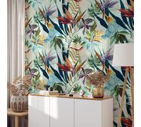 Wallpapers4Beginners Carta da parati tropicale blu