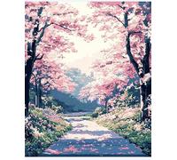 Wallphantom bellissimo paesaggio Ricami Punto Croce Kit da Ricamare Principianti,foresta,11CT Kit Punto Croce Prestampato,Set Kit Punto Croce Schemi Completo Stampato,40x50cm