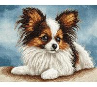Wallphantom Cane Animale Diy Kit Per Fabbricare Tappeti Kit Ganci Di Chiusura,Papillon,Ganci Di Chiusura Per Adulti Principianti,Appassionati Del Per La Realizzazi,80x160cm