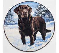 Wallphantom Diy Kit Per Fabbricare Tappeti Kit Ganci Di Chiusura,Labrador Retriever nella neve,Ganci Di Chiusura Per Adulti Principianti,Appassionati Del Per La Realizzazi,50x50cm