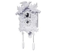 Wallplus WALPLUS Orologio da Parete, PVC, Bianco, 20.2 x 37 cm