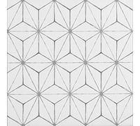 Wallpops FP2481 Kikko Peel and Stick, piastrelle, Whites and off-whites, set da 10 pezzi