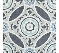 WallPops FP2484 Sienna Peel & Stick piastrelle per pavimenti, blu, set da 10 pezzi, 30,5 x 30,5 cm