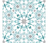 WallPops FP2949 Radiance Peel & Stick Piastrelle per pavimenti, Blu, 30,5 x 30,5 cm