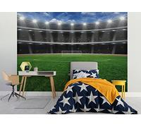 Walltastic - Carta da parati da calcio pazza, carta FSC, multicolore, altezza 2,4 m x larghezza 3 m, 1 misura
