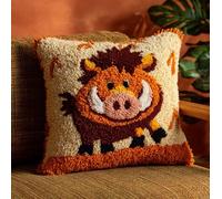 WallustrioaW Cuscino con Gancio di Chiusura,cinghiale Kit per Cuscini Kit per Fabbricare Cuscino a Punto Croce per Adulti Principianti,Accessorio per la Casa,43x43cm