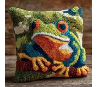 WallustrioaW Cuscino con Gancio di Chiusura,Un piccolo leone adorabile Kit per Cuscini Kit per Fabbricare Cuscino a Punto Croce per Adulti Principianti,Accessorio per la Casa,43x43cm