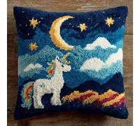 WallustrioaW Kit Di Ganci A Chiusura Per Cuscino Pony Set Per Cuscini Con Gancio Di Chiusura 43X43Cm Kit Da Ricamo Con Gancio Per Cuscino, Ricamare Cuscini Federa