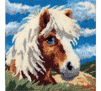 WallustrioaW Kit Di Ganci A Chiusura Per Cuscino Pony Set Per Cuscini Con Gancio Di Chiusura 43X43Cm Kit Da Ricamo Con Gancio Per Cuscino, Ricamare Cuscini Federa