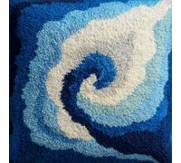 WallustrioaW Kit Per Ricamo 3D Per Cuscini Fai Da Te,Vortice Del Mulino A Vento Cuscini All'Uncinetto,Set Per Ricamo,Adatto Per Principianti,Decorazioni Per La Casa,43X43Cm