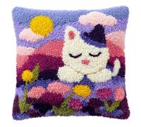 WallustrioaW Set Cuscini Con Bloccaggio A Scatto Pony Cuscino Tappeto Auto Set Di Ganci Di Chiusura Kit Di Cuscini Con Ganci Di Chiusura Tappeto Annodato 43X43Cm