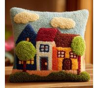 WallustrioaW Set Cuscini Con Bloccaggio A Scatto Pony Cuscino Tappeto Auto Set Di Ganci Di Chiusura Kit Di Cuscini Con Ganci Di Chiusura Tappeto Annodato 43X43Cm