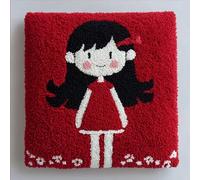 WallustrioaW Set Cuscini Con Bloccaggio A Scatto Una Ragazza 43X43Cm Tappeto Annodato Per Te Set Di Ganci Di Chiusura Kit Di Cuscini Con Ganci Di Chiusura Tappeto Annodato