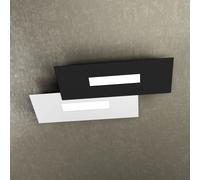 WALLY APPLIQUE-PLAFONIERA 2 LUCI(COMPOSTO DA 1138-40-BI+1138-40-NE) 1138-M1-BN