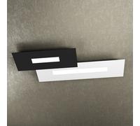 WALLY APPLIQUE-PLAFONIERA 2 LUCI(COMPOSTO DA 1138-40-NE+1138-60-BI) 1138-M2-BN