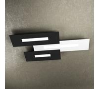 WALLY APPLIQUE-PLAFONIERA 3 LUCI (COMPOSTO DA 1138-40-NE+1138-50-NE+1138-60-BI) 1138-M3-BN