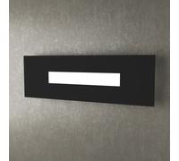 WALLY APPLIQUE-PLAFONIERA 50 CM. 1 LUCE NERO 1138-50-NE