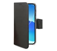 CELLY Custodia a libro Nero per OPPO RENO 6 con supporto e tasca
