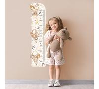 Wally Fox - Adesivi Murali per la Decorazione Della Cameretta dei Bambini - Decorazione per la Cameretta Delle Bambine - Grafico altezza - Palloncini, Animali - Marrone