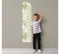 Wally Fox - Adesivi Murali per la Decorazione Della Cameretta dei Bambini - Decorazione per la Cameretta Delle Bambine - Grafico altezza - Palloncini, Animali - Verde