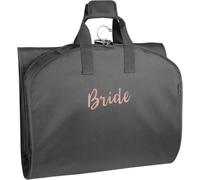 WallyBags Borsa da viaggio con ricamo da sposa, colore nero, B1 rosa, 152,4 cm