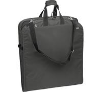 WallyBags - Borsa porta abiti da viaggio leggera con grandi tasche e tracolla, borsa porta abiti da viaggio leggera con grandi tasche e tracolla, Grigio, Ca. 106 cm, 106,7 cm Premium Travel Garment