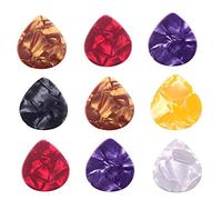 Walmeck 100 Plettri per Chitarra, Plettri in Celluloide per Chitarre Elettriche Classiche Acustiche, Inviati a Caso, Piccoli e Leggeri