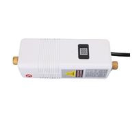 Walmeck 3000W Istantanea Scaldacqua Elettrica Senza Serbatoio G1/2 Appartamento Cucina RV Bianco (Plug 220v)