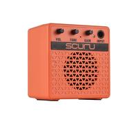 Walmeck Amplificatore per Chitarra Elettrica da 8 W, Mini Altoparlante con Chiaro Effetto di Distorsione, Connessione BT/cuffie, 3 Ore di Riproduzione, Ricarica di Tipo C per