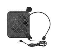 Walmeck Amplificatore Vocale con Microfono, Megafono Portatile di Connessione BT 10W con Input MP3/Aux, per la Guida Turistica Dell'insegnante Ricaricabile (Nero)