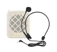 Walmeck Amplificatore Vocale con Microfono, Megafono Portatile di Connessione BT 10W con Input MP3/Aux, per la Guida Turistica Dell'insegnante Ricaricabile (Bianco)