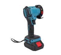 Walmeck Angolare Smerigliatrice 21 V Cordless 10000 Rpm Strumento di Macinazione Elettrica con Batteria Ricaricabile 2 Pcs, Macchina per Lucidatura a Taglio (Spina UE 100-240 V.)