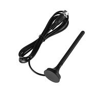 Walmeck Antenna HDTV Digitale -T per Interni, Base Magnetica UHF VHF Dual Band 10dB Antivento Antipioggia Anti-jamming, con Materiale Interamente in Metallo, per TV di Casa TV