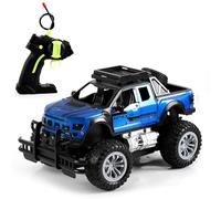 Walmeck Auto Telecomandata in Scala 1:18 per Tutti i Terreni, Bomba Ad Acqua, Spara Fuoristrada Elettrico Ricaricabile con Fari a LED, Giocattolo per Auto, Regali Ragazzi e Ragazze, (Tipo 1)