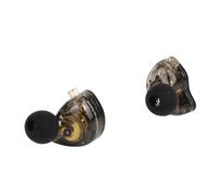 Walmeck Cuffie Ibride 1DD+4BA, Auricolari a 10 unità di Trasmissione con Cavo e Microfono Staccabili, Martine da 3,5 Mm, 3 Dimensioni di Auricolari Acustici (Con microfono)