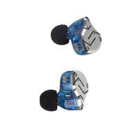 Walmeck Cuffie Ibride 1DD+4BA, Auricolari a 10 unità di Trasmissione con Cavo e Microfono Staccabili, Martine da 3,5 Mm, 3 Dimensioni di Auricolari Acustici (Nessun microfono)