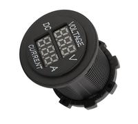 Walmeck DC 12-24V Dual LED Digital Digital Car Motorcycle Cont Meter Gage Red Light Black Grind Arenaceo Embro Ecologico Materiale in Nylon