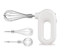 Walmeck Fusria di Crema, Frusta Bianca All', 4 velocità Regolabile, Motore di Coppia, Base Verticale, Batteria da 1500 MAh, Miscelatore per Torte, Frusta da Battitore a 4 velocità per