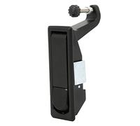 Walmeck Grilletto a Compressione in Lega di Zinco Senza Chiusura per Cassetta degli Attrezzi per, Armadietto Nave, Baule del Rimorchio, con Impugnatura Ampia Maniglia Ergonomica, (Nero)