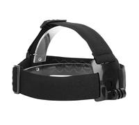 Walmeck Imbracatura per la Testa Fascia Elastica Regolabile Supporto per Videocamera con Attacco Casco Sport All'aria Aperta Sci Ciclismo Pesca Plastica Nera Nylon Leggero 136