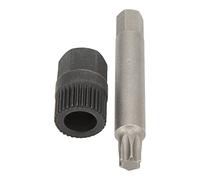 Walmeck Kit Chiave per Puleggia Alternatore Denti Scanalati Presa Estrattore Punta Trapano Sostituzione Strumento Mercedes, con 33 Denti Scanalati, per Riparazione Automobilistica